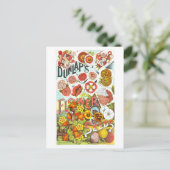 Dunlap Flower Seeds  advertentie Briefkaart (Staand voorkant)