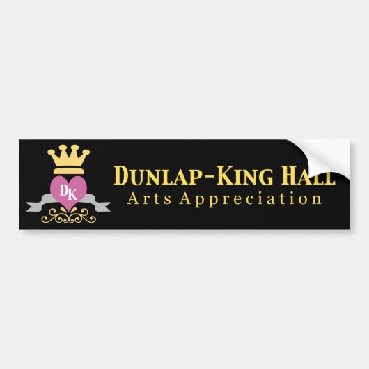 Dunlap-King Black Bumpersticker (Voorkant)
