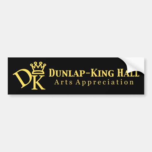 Dunlap King Hall V.2 Bumpersticker (Voorkant)