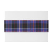 Dunlap Schotse Tartan Belly Band Uitnodigingen Wikkel (Achterkant Voorbeeld)