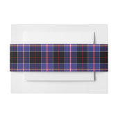 Dunlap Schotse Tartan Belly Band Uitnodigingen Wikkel (Voorkant Voorbeeld)