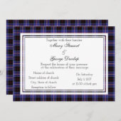 Dunlap Scottish Wedding Invitation Kaart (Voorkant / Achterkant)