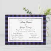 Dunlap Scottish Wedding Invitation Kaart (Staand voorkant)