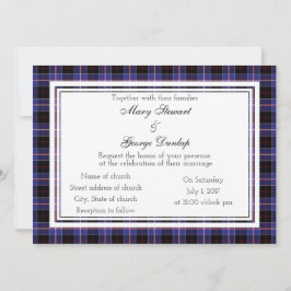 Dunlap Scottish Wedding Invitation Kaart