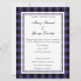 Dunlap Scottish Wedding Invitation Kaart