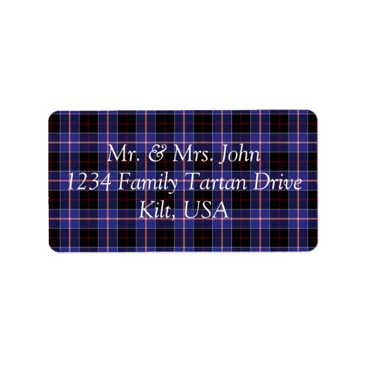 Dunlap Tartan Label (Voorkant)