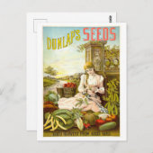 Dunlap's  Vegetable Seed Advertentie Briefkaart (Voorkant / Achterkant)