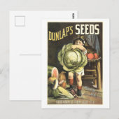 Dunlap's Vegetable Seed Advertentie Briefkaart (Voorkant / Achterkant)