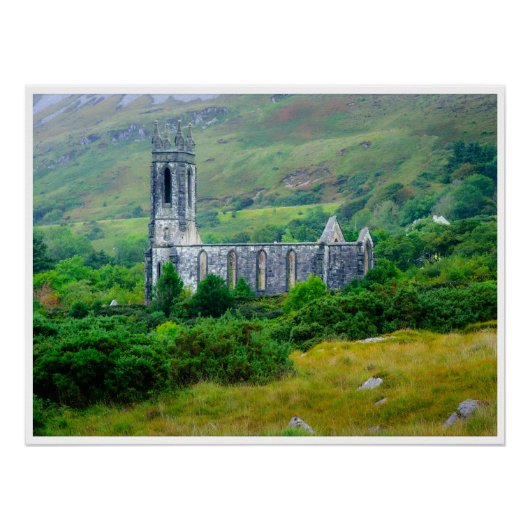 Dunlewey Church in the Irish Countryside Perfect Poster (Voorkant)