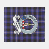 Dunlop Clan Badge Tartan Pset Fleece Deken (Voorkant (Horizontaal))