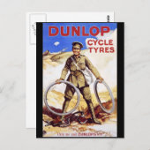 Dunlop-cyclusbanden Briefkaart (Voorkant / Achterkant)