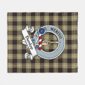 Dunlop Hunting Clan Badge Tartan Pset Fleece Deken (Voorkant (Horizontaal))
