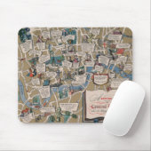 Dunlop map - Literary Landmarks of Central London Muismat (Met muis)