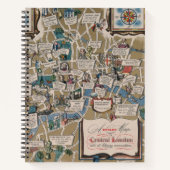 Dunlop map - Literary Landmarks of Central London Notitieboek (Voorkant)