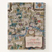 Dunlop map - Literary Landmarks of Central London Notitieboek (Achterkant)