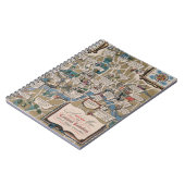 Dunlop map - Literary Landmarks of Central London Notitieboek (Linkerzijde)