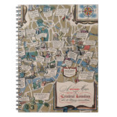 Dunlop map - Literary Landmarks of Central London Notitieboek (Voorkant)