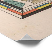 Dunlop map - Literary Landmarks of Central London Poster (Hoek)