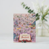 Dunlop Map of Central Scotland Briefkaart (Staand voorkant)