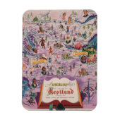 Dunlop Map of Central Scotland Magneet (Verticaal)