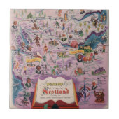 Dunlop Map of Central Scotland Tegeltje (Voorkant)