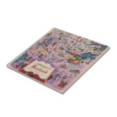 Dunlop Map of Central Scotland Tegeltje (Zijkant)