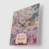 Dunlop Map of Central Scotland Vierkante Klok (Hoek)