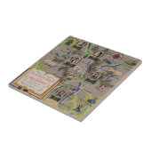 Dunlop Map of Lake District, Engeland Tegeltje (Zijkant)