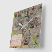 Dunlop Map of Lake District, Engeland Vierkante Klok (Hoek)