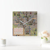 Dunlop Map of Lake District, Engeland Vierkante Klok (Huis)