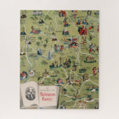 Dunlop Map of Shakespeare Country, Engeland Legpuzzel (Verticaal)