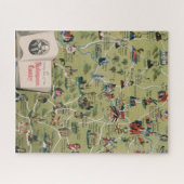 Dunlop Map of Shakespeare Country, Engeland Legpuzzel (Horizontaal)