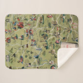 Dunlop Map of Shakespeare Country, Engeland Sherpa Deken (Voorkant (horizontaal))