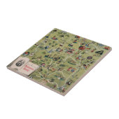 Dunlop Map of Shakespeare Country, Engeland Tegeltje (Zijkant)