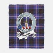 Dunlop Modern Clan Badge Tartan Pset Fleece Deken (Voorkant)