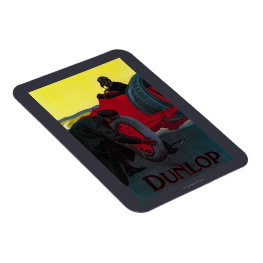 Dunlop Vintage PosterEurope Magneet (Rechterzijde)