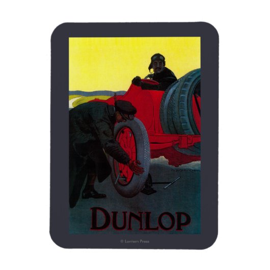 Dunlop Vintage PosterEurope Magneet (Verticaal)