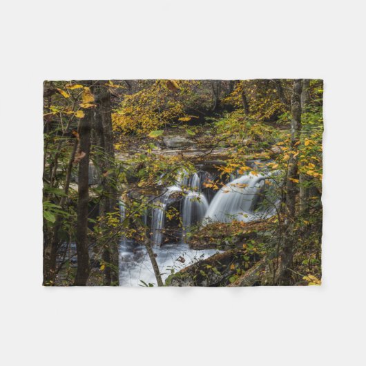 Dunloup Creek Falls | West Virginia Fleece Deken (Voorkant (Horizontaal))