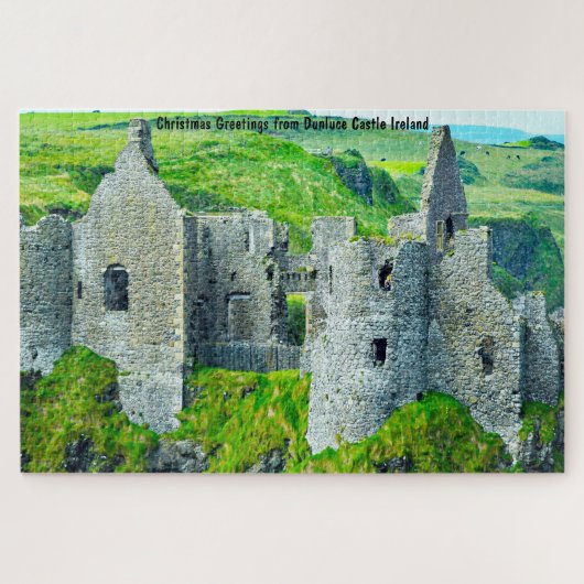 Dunluce Castle Antrim Ierland Jigzaag Puzzle Legpuzzel (Horizontaal)
