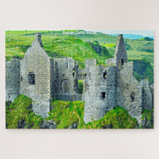 Dunluce Castle Antrim Ierland Jigzaag Puzzle Legpuzzel (Horizontaal)