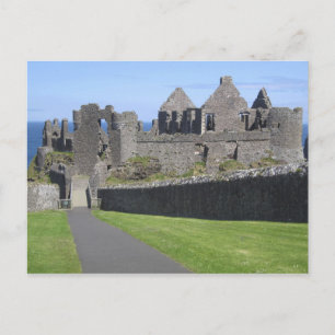 Dunluce Castle bij Bushmills en Portrush, 2 Briefkaart