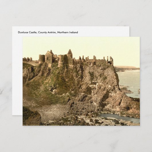 Dunluce Castle, County Antrim Briefkaart (Voorkant / Achterkant)