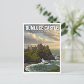 Dunluce Castle Noord-Ierland Reizen Briefkaart (Staand voorkant)