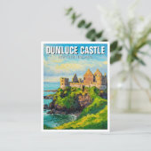 Dunluce Castle Noord-Ierland Reizen Briefkaart (Staand voorkant)