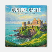 Dunluce Castle Noord-Ierland Reizen Magneet (Voorkant)