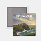 Dunluce Castle Noord-Ierland Reizen Magneet (Voorkant / Achterkant)