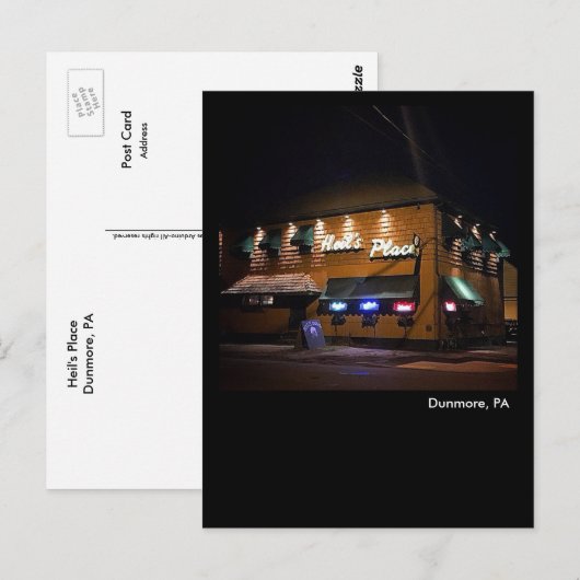 Dunmore, PA - Heil's Place Briefkaart (Voorkant / Achterkant)