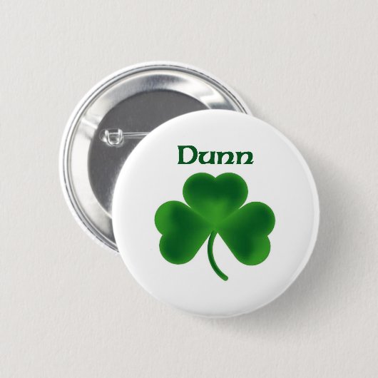 Dunn Shamrock Ronde Button 5,7 Cm (Voorkant /achterkant)