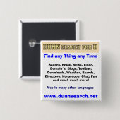 DUNN-toets voor U Vierkante Button 5,1 Cm (Voorkant /achterkant)