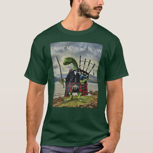 Dunnae Mess Wi' Nessy T-shirt (Voorkant)